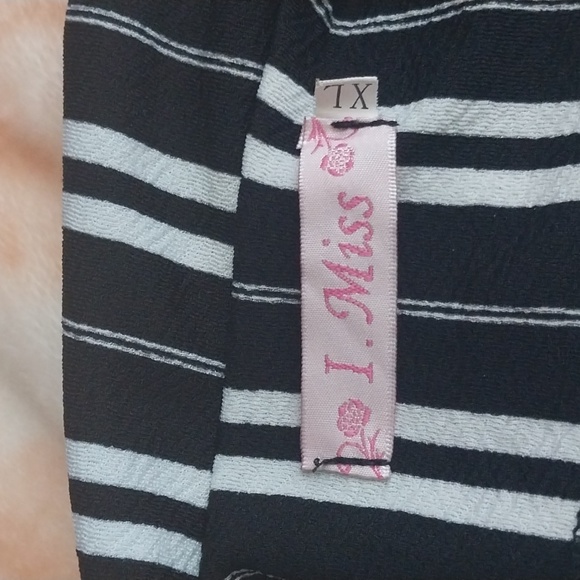 Women's Fashionable chest openly Jumpsuits size XL Black & White - Picture 5 of 7